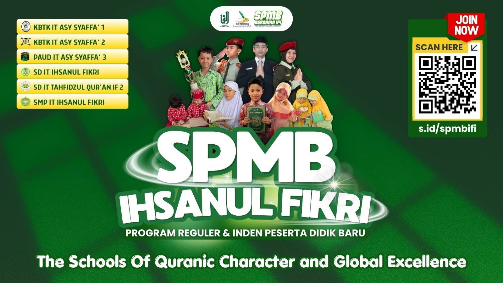Pendaftaran Peserta Didik Baru Ihsanul Fikri SPMB BERSAMA IHSANUL FIKRI