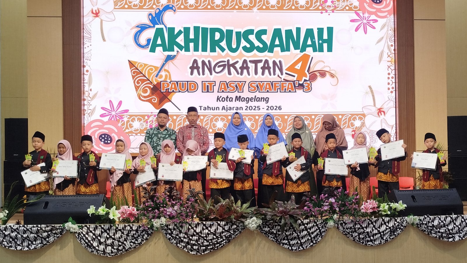 Akhirussanah & Pentas Seni Angkatan ke-4 PAUD IT Asy Syaffa' 3 Kota Magelang.